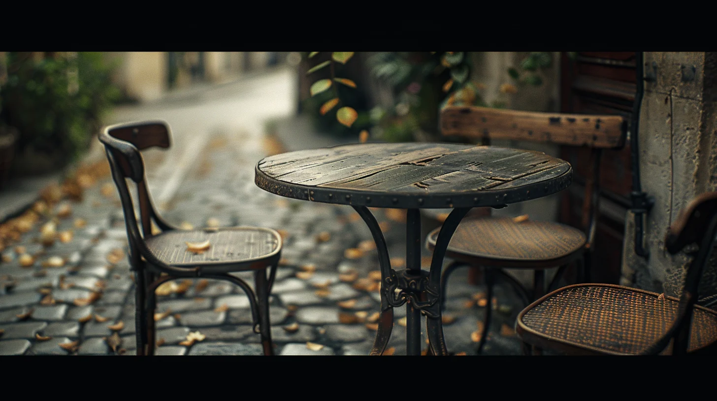 tables de bistrot